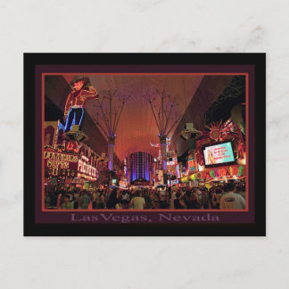 Downtown LasVegas Postkarte