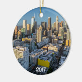 Downtown Los Angeles City View Keramikornament (Links)