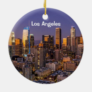 Downtown Los Angeles Dämmerung Keramikornament