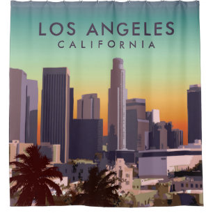 Downtown Los Angeles Duschvorhang