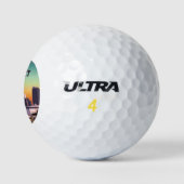 Downtown Los Angeles - Individuelles Bild Golfball (Logo)