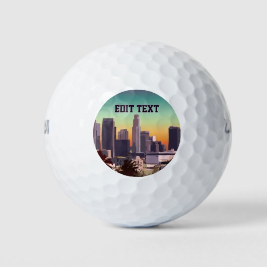 Downtown Los Angeles - Individuelles Bild Golfball (Vorderseite)