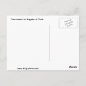 Downtown Los Angeles Postkarte (Rückseite)