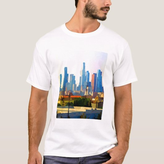 Downtown Los Angeles Skyline T-Shirt (Vorderseite)