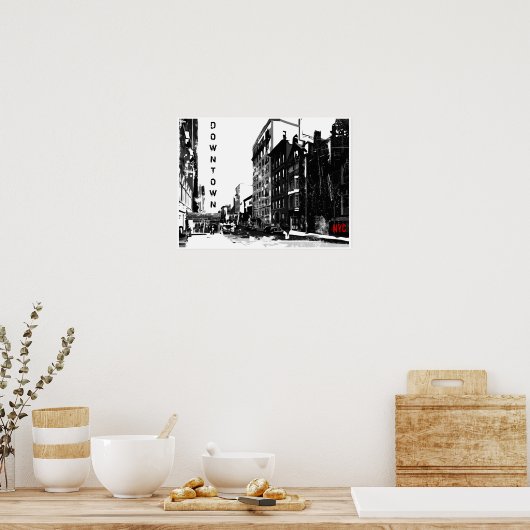 Downtown Manhattan Poster (Küche)
