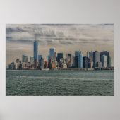 Downtown Manhattan View, Landschaftliche Fotografi Poster (Vorne)