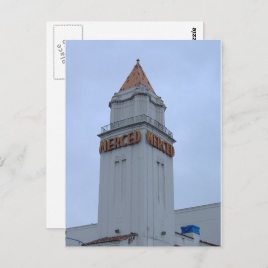 Downtown Merced Postkarte (Vorne/Hinten)