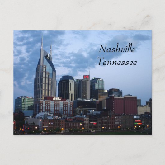Downtown Nashville, Tennessee Postkarte (Vorderseite)