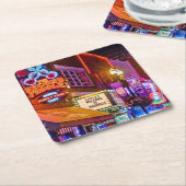 Downtown Nashville Tennessee Rechteckiger Pappuntersetzer (angewinkelt)