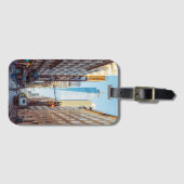 Downtown New York View World Trade Center Gepäckanhänger (Vorderseite (Horizontal))