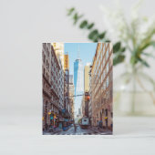 Downtown New York View World Trade Center Postkarte (Stehend Vorderseite)