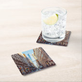 Downtown New York View World Trade Center Rechteckiger Pappuntersetzer (Vor Ort)