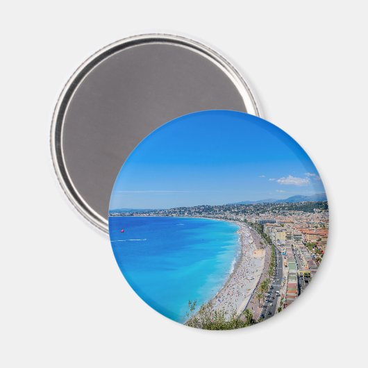 Downtown Nice, Frankreich Magnet (Vorderseite/Rückseite)