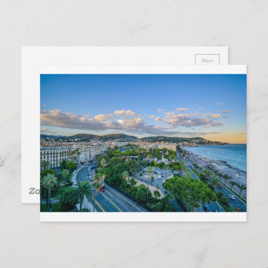Downtown Nice, Frankreich Postkarte (Vorne/Hinten)