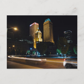 Downtown Night Life (Tulsa, OK) Postkarte