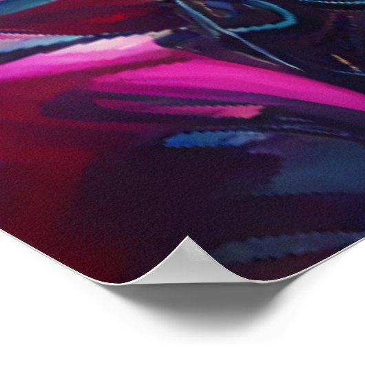 Downtown Nova Civitas | AI Art Poster (Ecke)