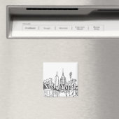 Downtown NYE New York Vacation Souvenirs NYC Gesch Magnet (In Situ (Geschirrspüler))