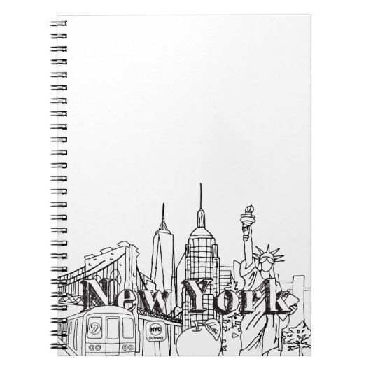 Downtown NYE New York Vacation Souvenirs NYC Gesch Notizblock (Vorderseite)