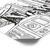 Downtown NYE New York Vacation Souvenirs NYC Gesch Poster (Ecke)