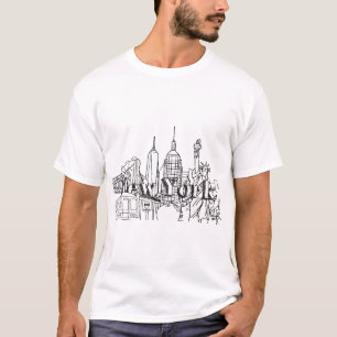 Downtown NYE New York Vacation Souvenirs NYC Gesch T-Shirt