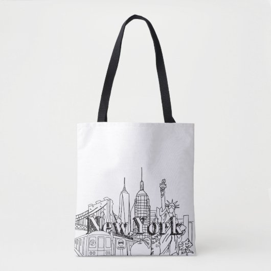 Downtown NYE New York Vacation Souvenirs NYC Gesch Tasche (Vorderseite)