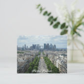 Downtown Paris Postkarte (Stehend Vorderseite)