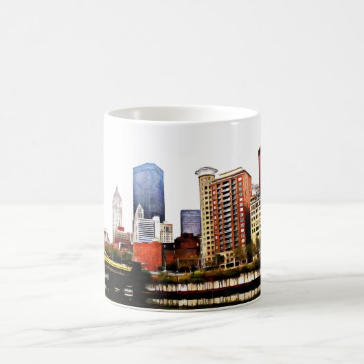 Downtown Pittsburgh Coffee Tasse (Mittel)