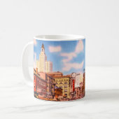 Downtown Providence, RI Vintages Foto Kaffeetasse (Vorderseite Links)