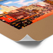 Downtown Providence, RI Vintages Foto Poster (Ecke)
