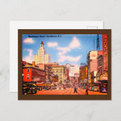 Downtown Providence, RI Vintages Foto Postkarte (Vorne/Hinten)