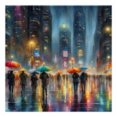 Downtown Rainfall Poster (Vorderseite)