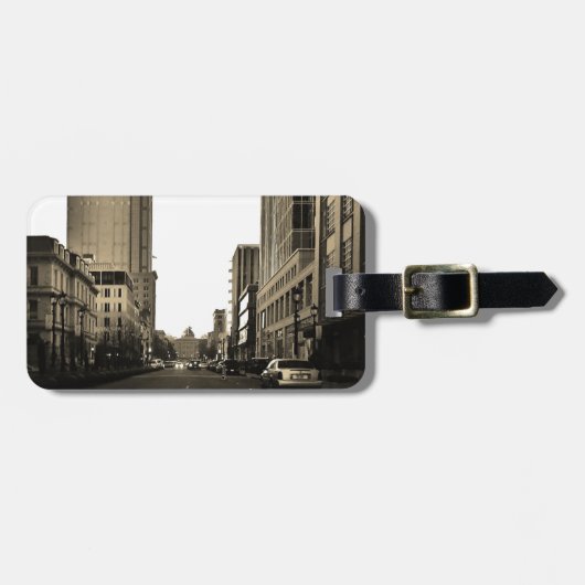 Downtown Raleigh Gepäckanhänger (Vorderseite horizontal)