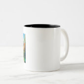 Downtown Raleigh North Carolina Skyline Zweifarbige Tasse (VorderseiteRechts)