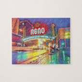 Downtown Reno Nevada Virginia Street Puzzle (Horizontal)