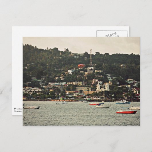 Downtown Samaná - Samaná, DR. Postkarte (Vorne/Hinten)