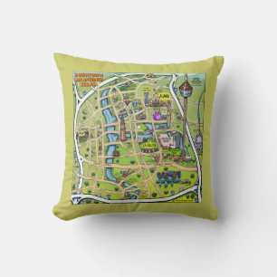 Downtown San Antonio Pillow Kissen