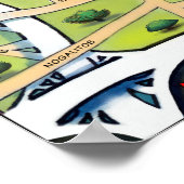 Downtown San Antonio Poster (Ecke)