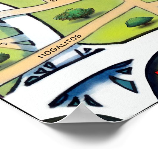 Downtown San Antonio Poster (Ecke)