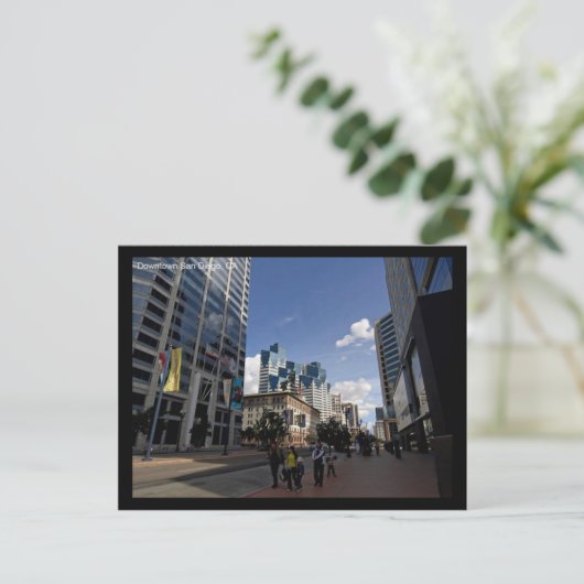 Downtown San Diego CA Postkarten (Stehend Vorderseite)