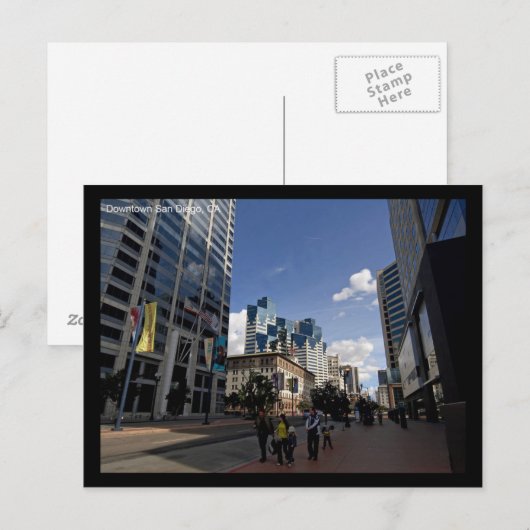 Downtown San Diego CA Postkarten (Vorne/Hinten)