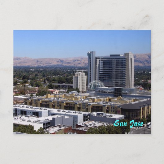 Downtown San Jose Postcard Postkarte (Vorderseite)