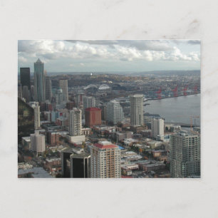 Downtown Seattle Aerial Foto Postkarten
