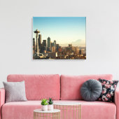 Downtown Seattle Skyline and Space Needle Leinwanddruck (Insitu (Wohnzimmer))