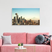 Downtown Seattle Skyline and Space Needle Leinwanddruck (Insitu (Wohnzimmer))