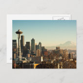 Downtown Seattle Skyline and Space Needle Postkarte (Vorne/Hinten)