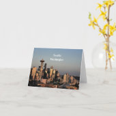 Downtown Seattle, Washington Karte (Gelbe Blume)