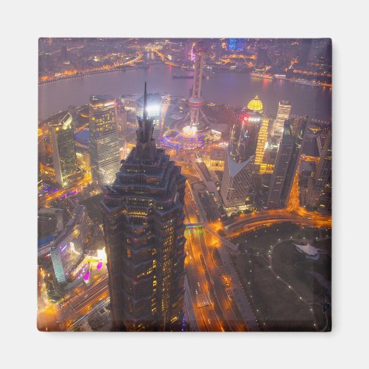 Downtown Shanghai City Magnet (Vorne)