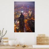 Downtown Shanghai City Poster (Küche)
