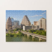 Downtown Skyline auf dem Lady Bird Lake Puzzle (Horizontal)