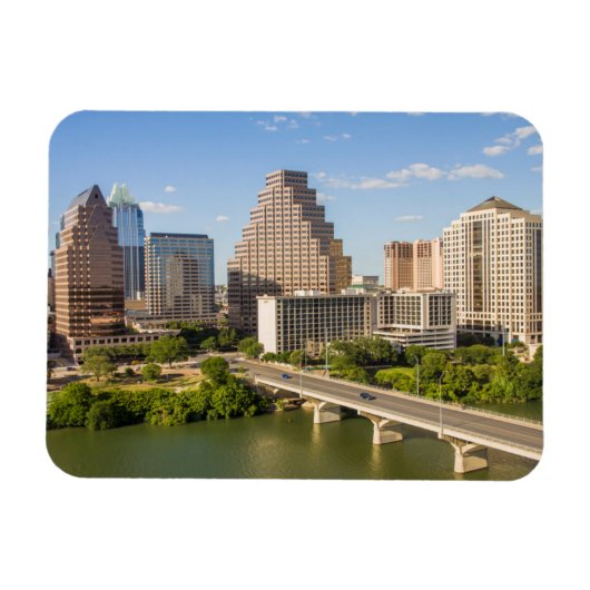 Downtown Skyline on Lady Bird Lake Magnet (Horizontal)